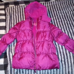 Girls Pink Puffer Jacket Size 10